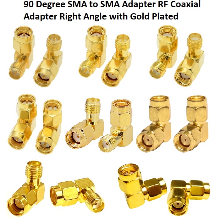 90 Degree SMA-SMA Adapter
