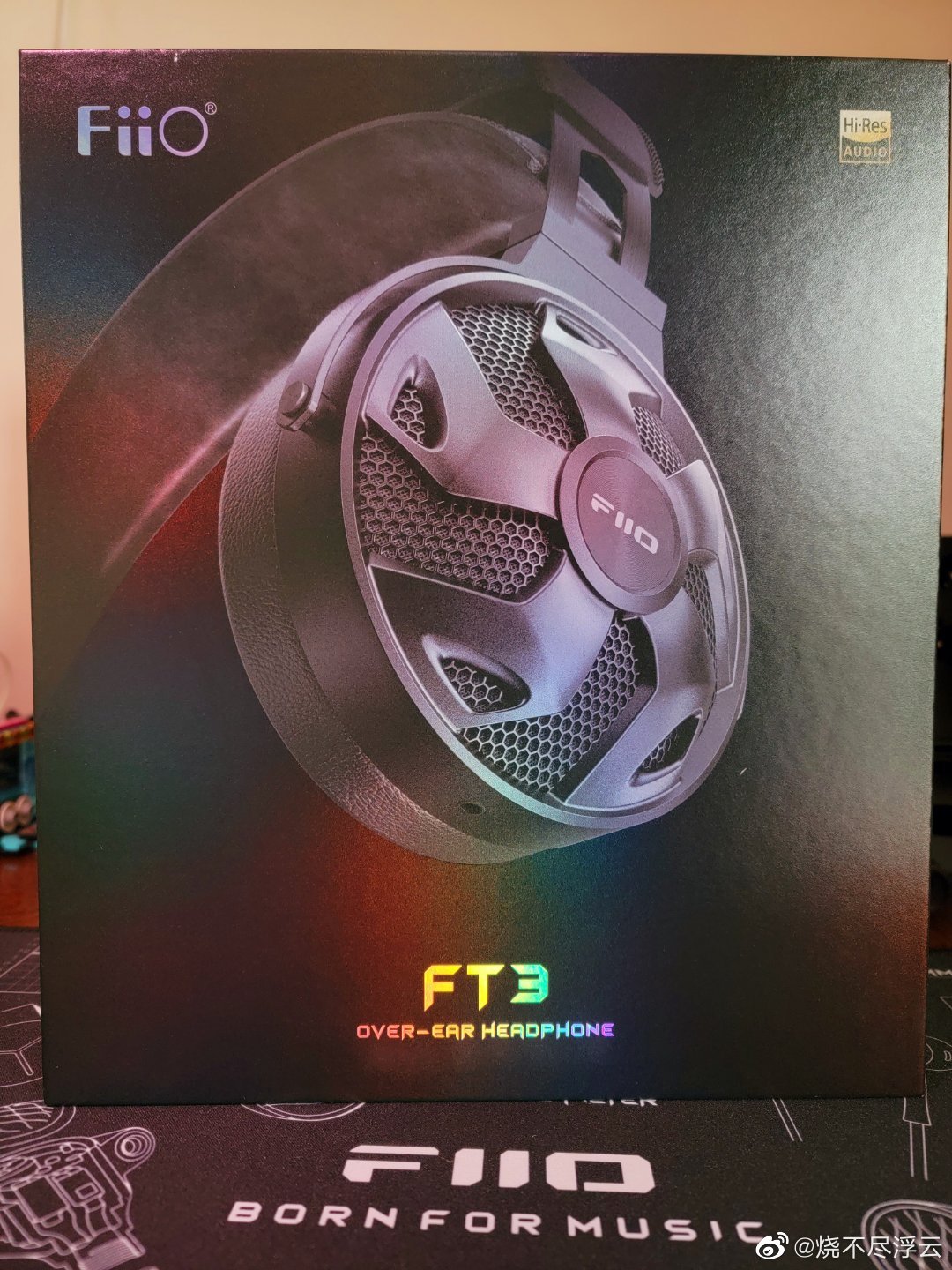 飞傲FIIO开放式头戴大耳FT3开箱，一个很用心的作品。FIIOBORN FOR MUSIC