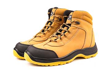 Leather safety shoes