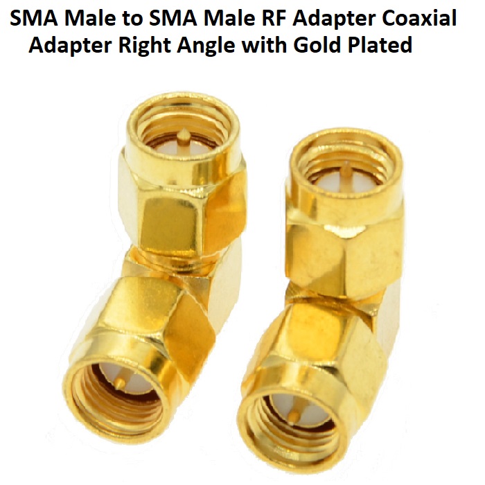 90 Degree Adapter SMA to SMA L Type RF Coaxial Adapter Right Angle SMA